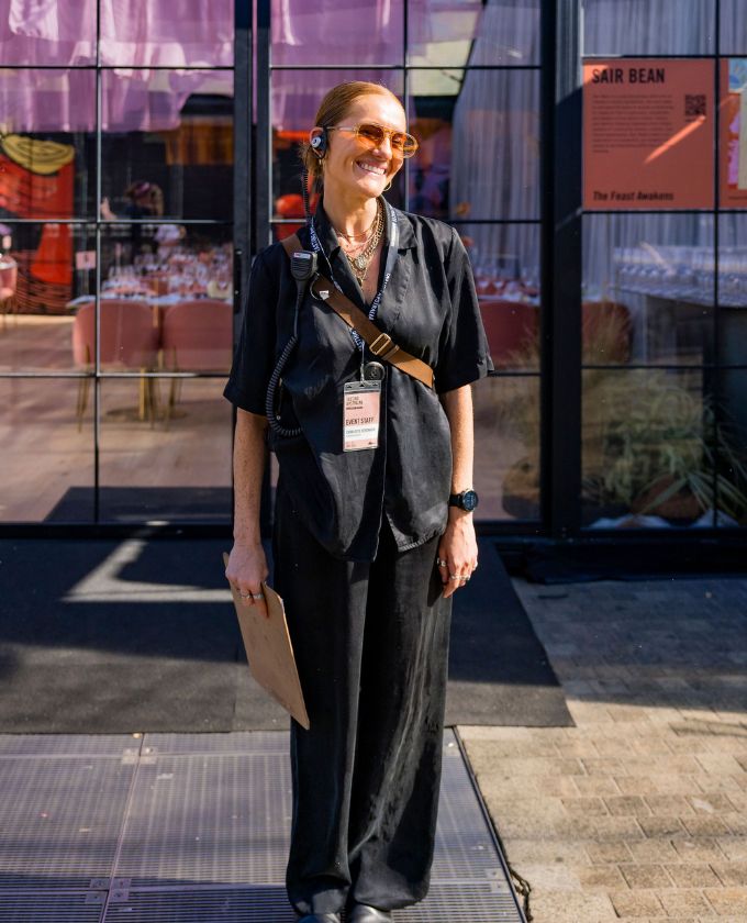 woman smiling